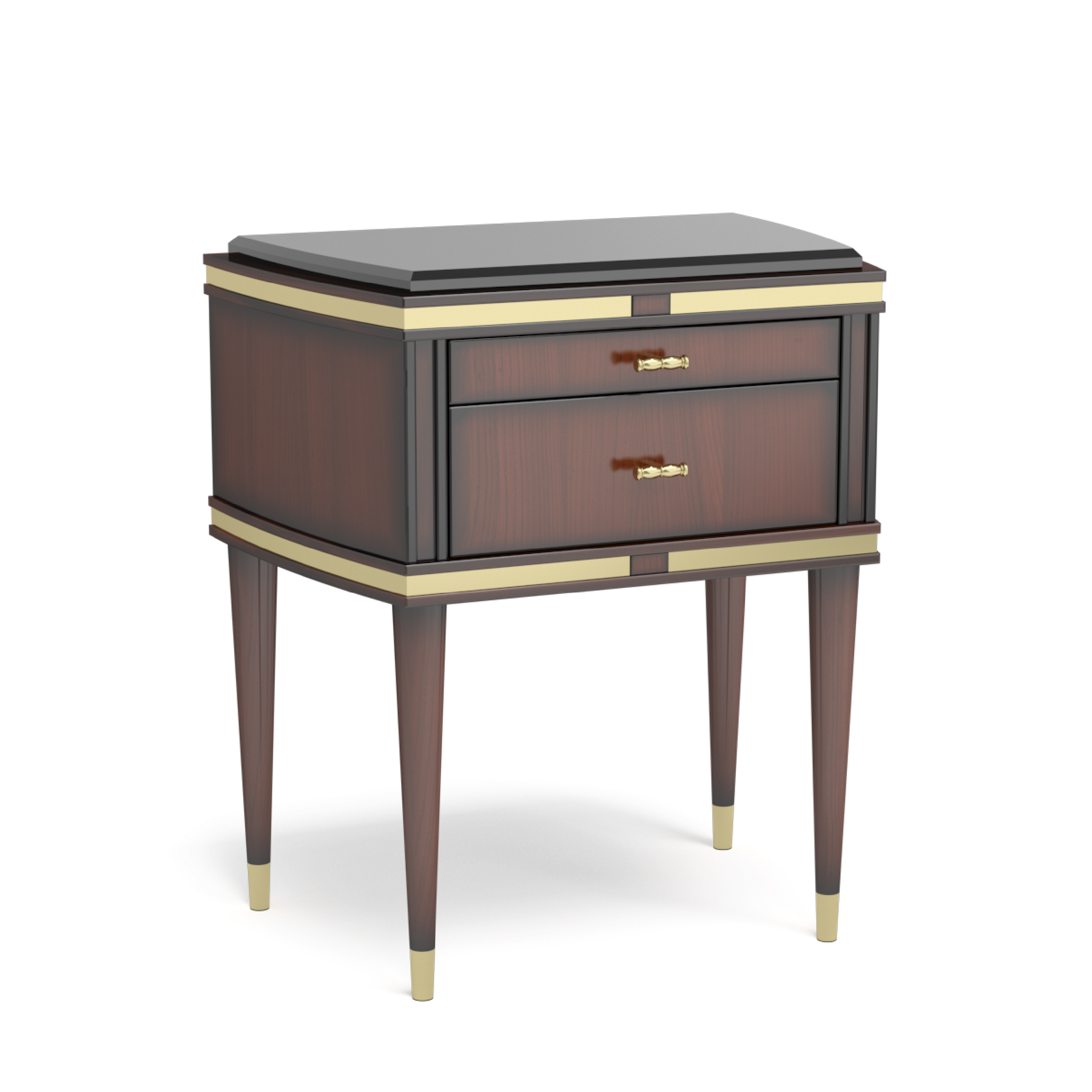 LCI Decora V0347 Comodino 2 Cassetti in Legno
