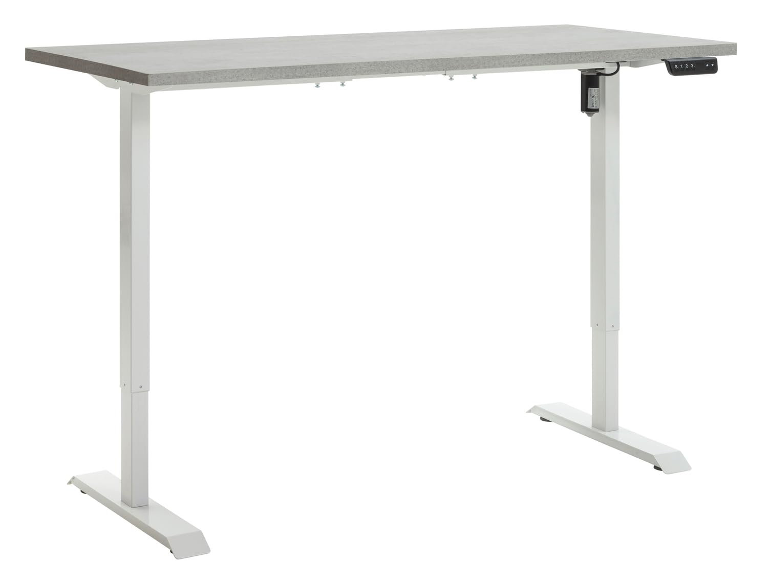 Composad Energia scrivania 150x69 cemento bianco elettrica