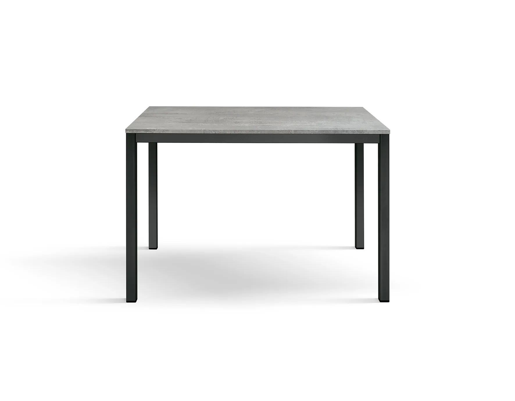 Epocantica Tavolo Fisso 80x80 Rovere Gambe Antracite 4 Posti