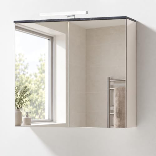 Composad Promessa Specchiera Bagno LED 2 Ante Specchio