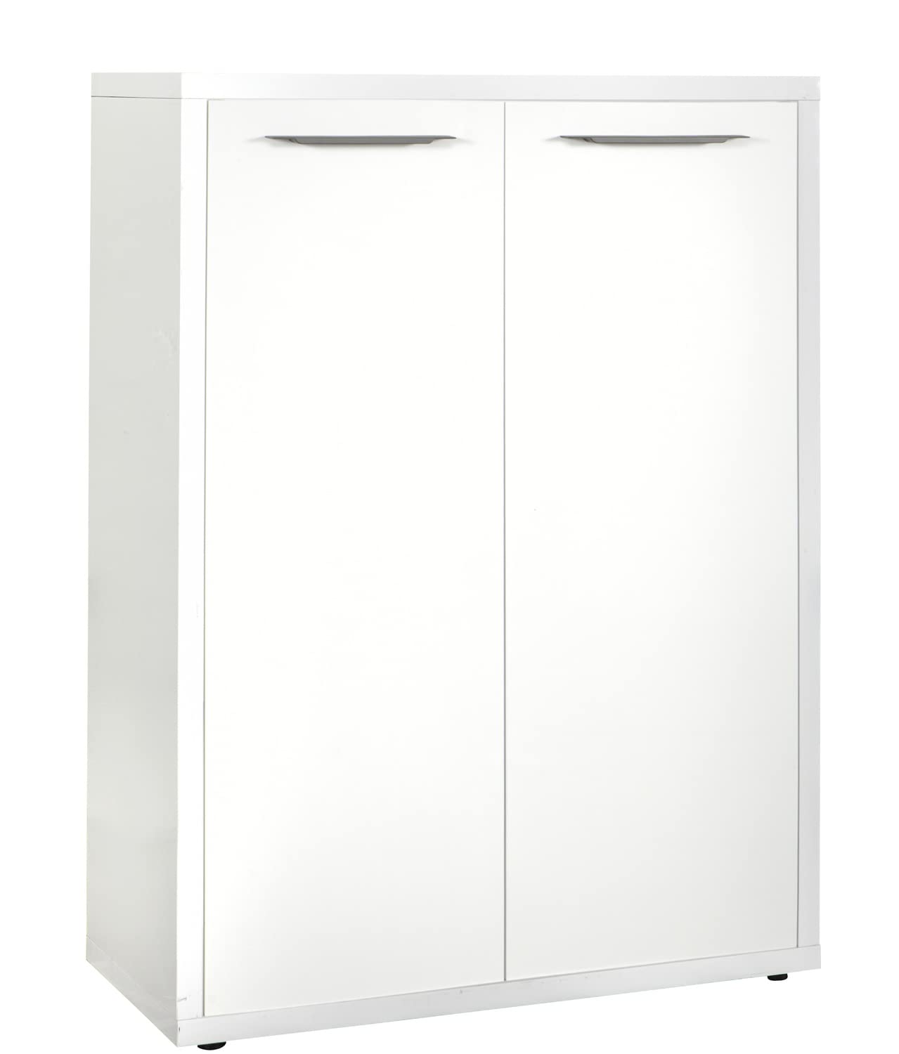 Composad Disegno libreria bassa 2 ripiani grigio cemento