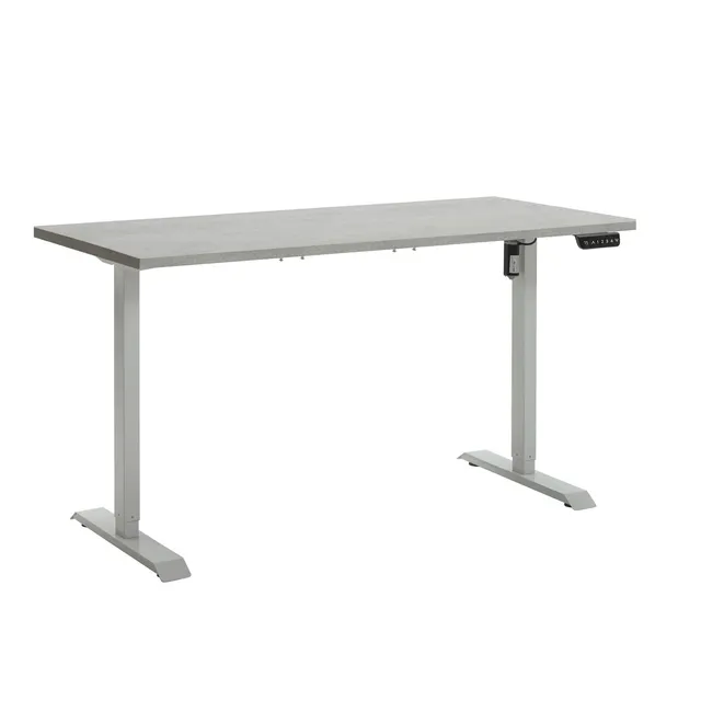 Composad Energia scrivania elettrica 150x69 cemento bianco