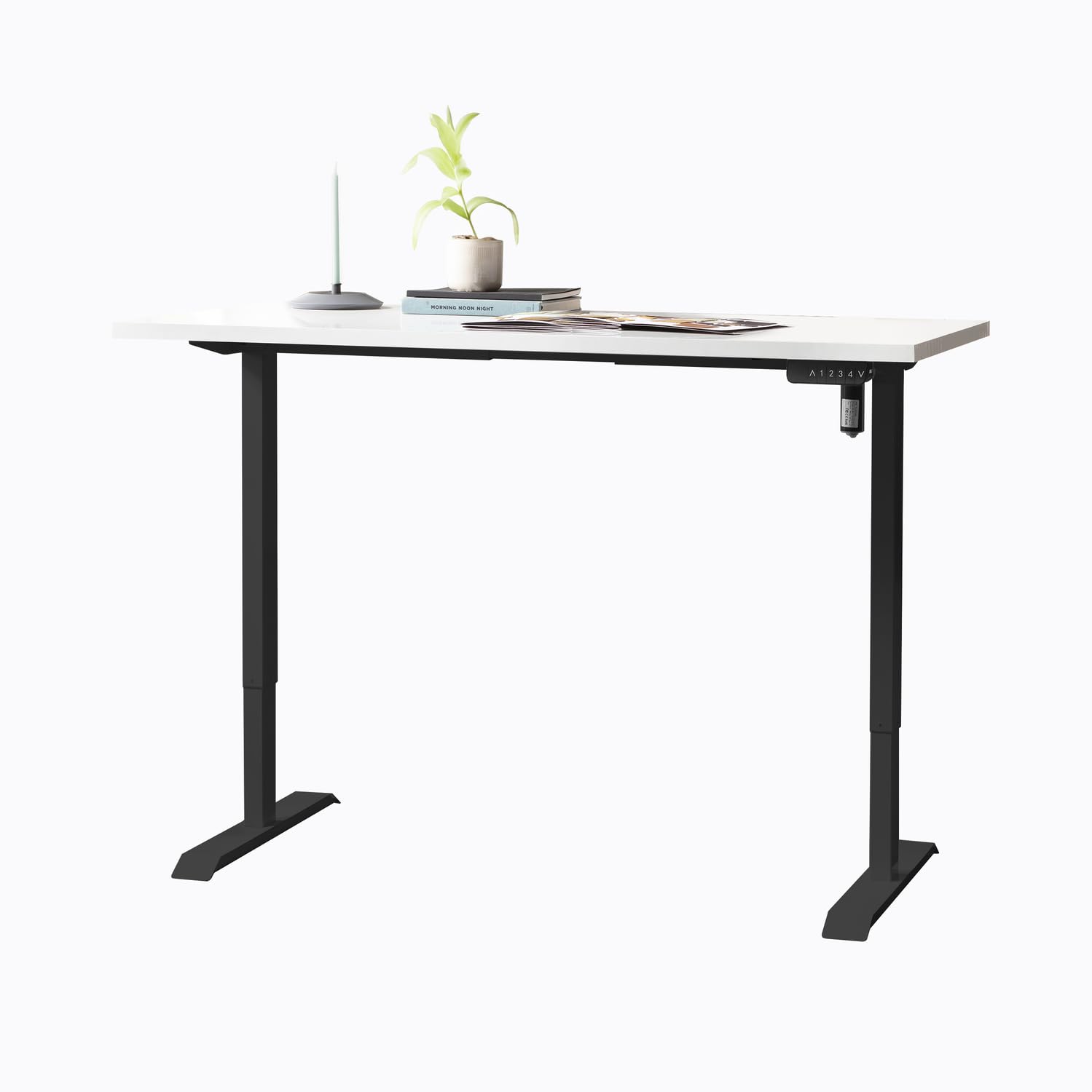 Composad Energia scrivania altezza regolabile 150x69 bianco laccato nero