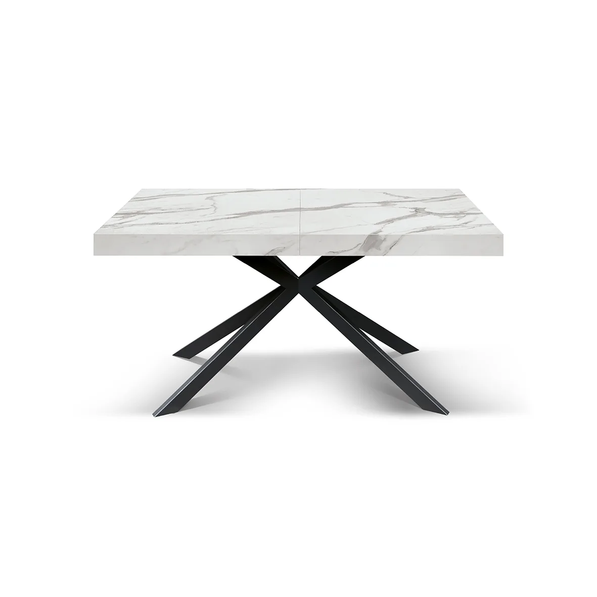 Epocantica tavolo allungabile gambe a X metallo