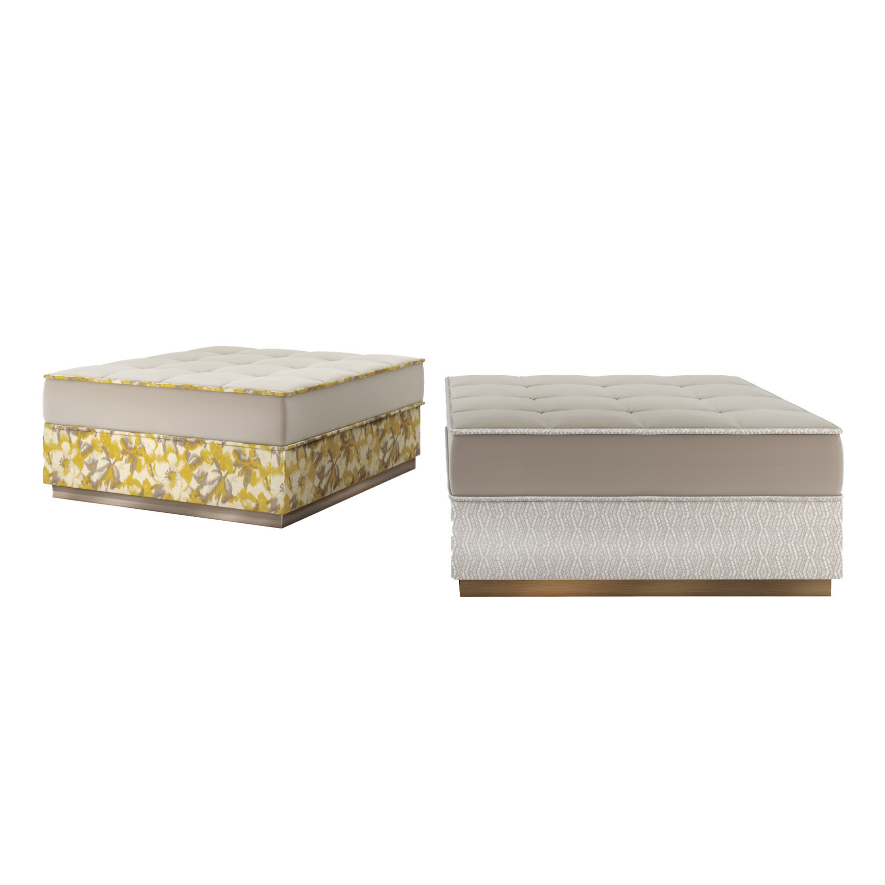 LCI Decora MN02C pouf in tessuto per soggiorno