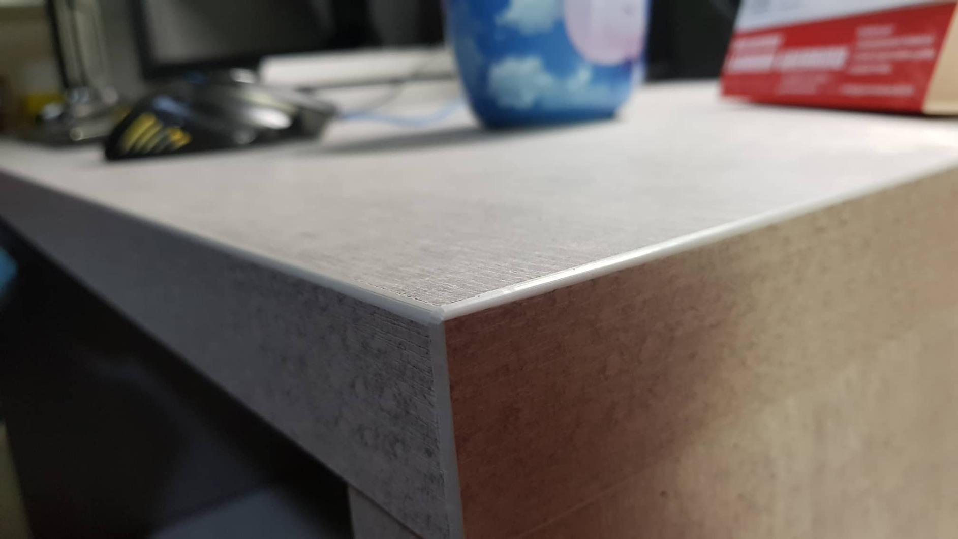 Composad Pratico Scrivania Ufficio Cemento 140 cm