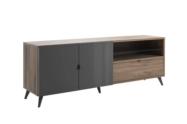 Composad Infinito Mobile TV 179 cm Grigio Titanio Noce