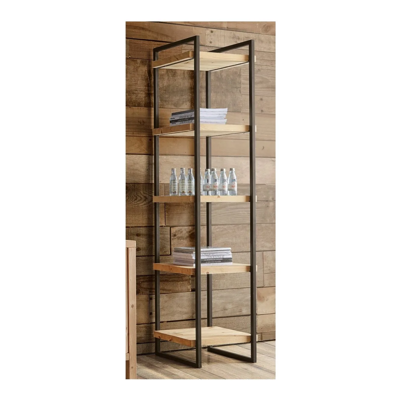Epocantica Libreria Giorno Piccola 50 cm Ferro Abete