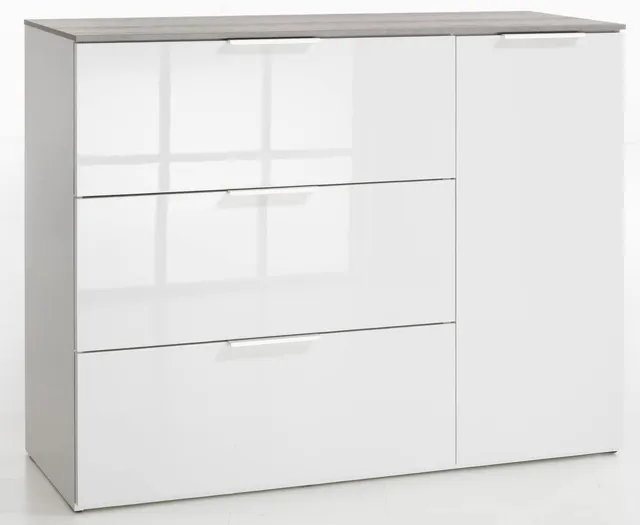 Composad Galaverna K04 madia 120 cm cemento bianco