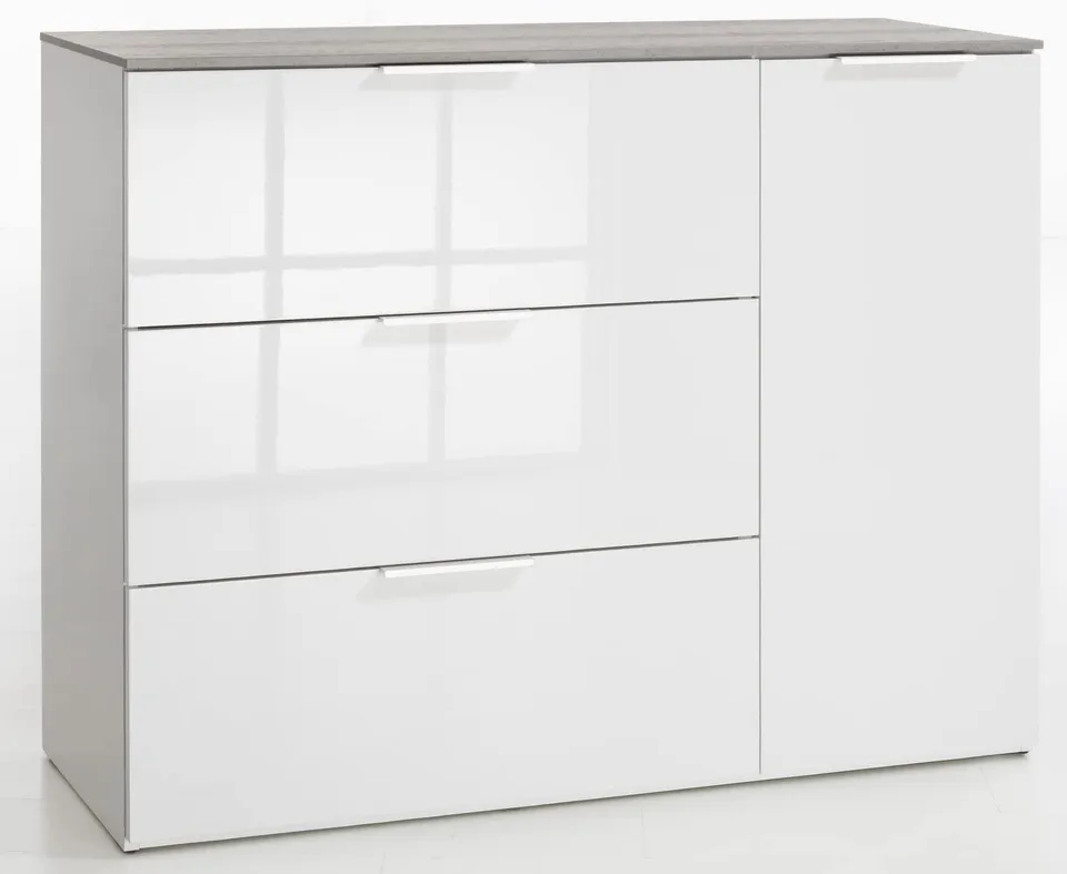 Composad Galaverna K04 madia 120 cm cemento bianco