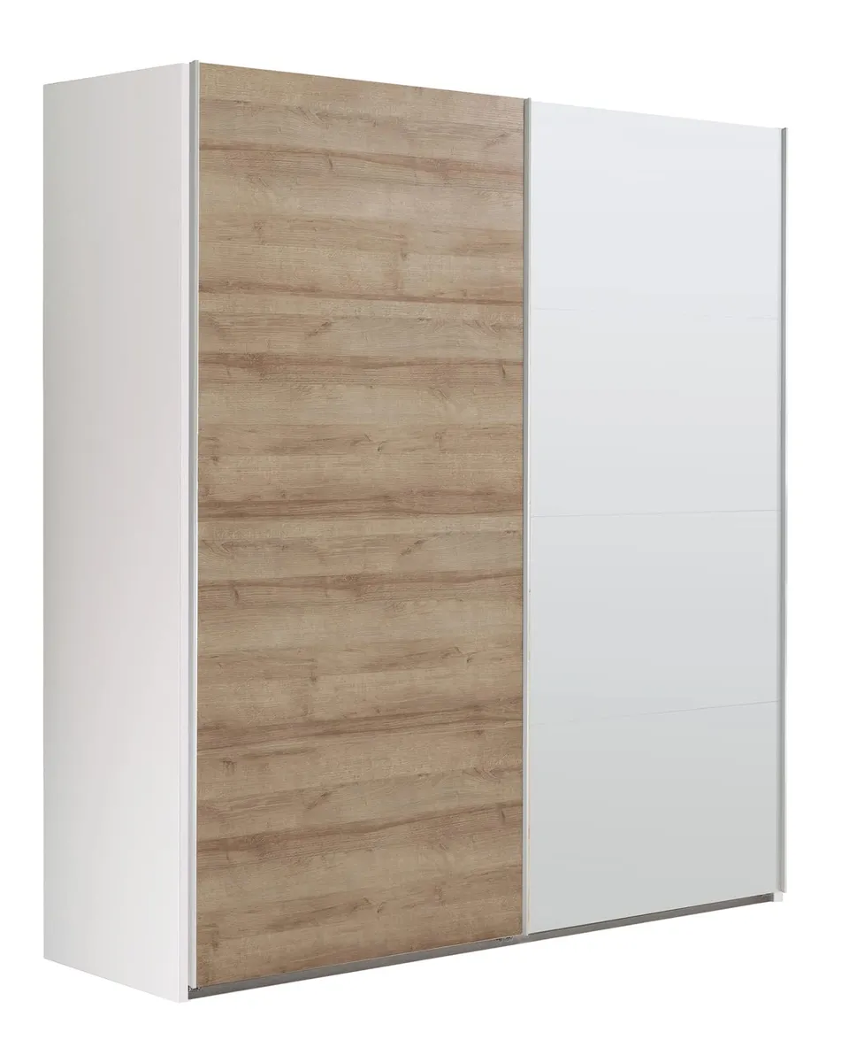 Composad Systema Armadio 2 Ante Scorrevoli Rovere Bianco 200 cm