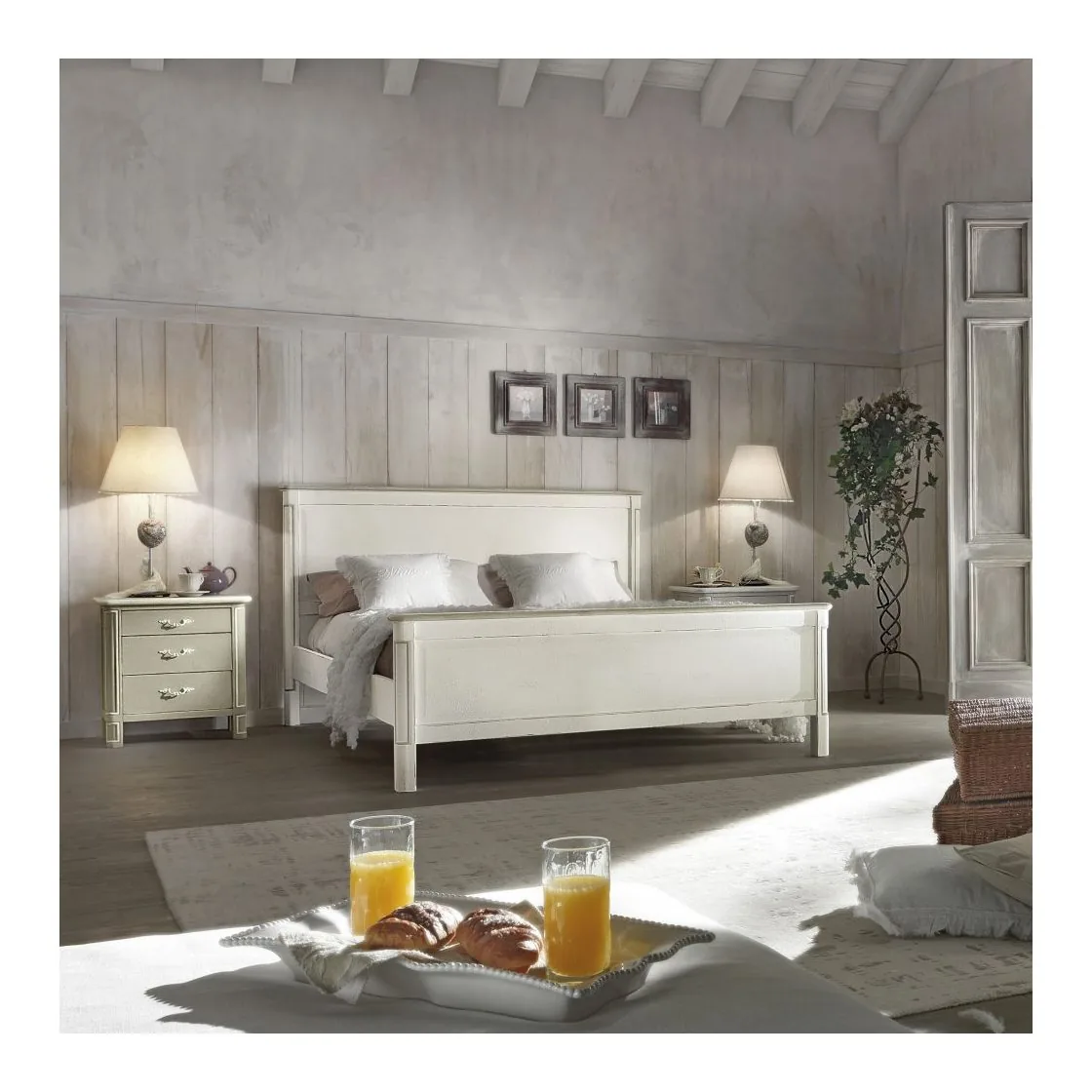 Epocantica Letto 1 Piazza e Mezza Classico Legno Massello 138 cm