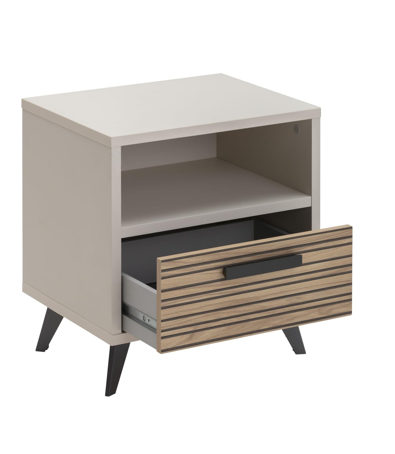 Composad Bravo comodino 1 cassetto grigio cashmere 50 cm