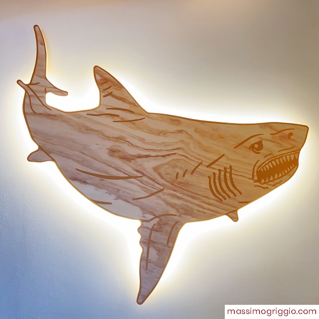 Massimo Griggio Silhouette lampada animali luminosa