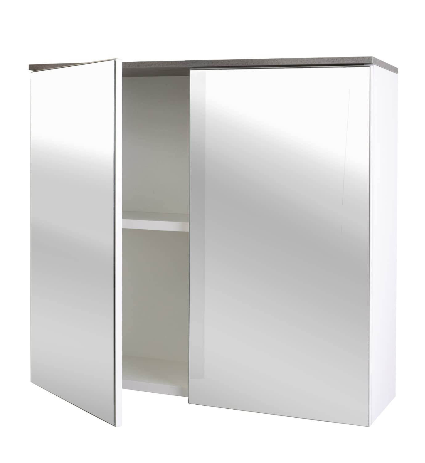 Composad Galaverna Specchiera 2 Ante 70 cm cemento bianco