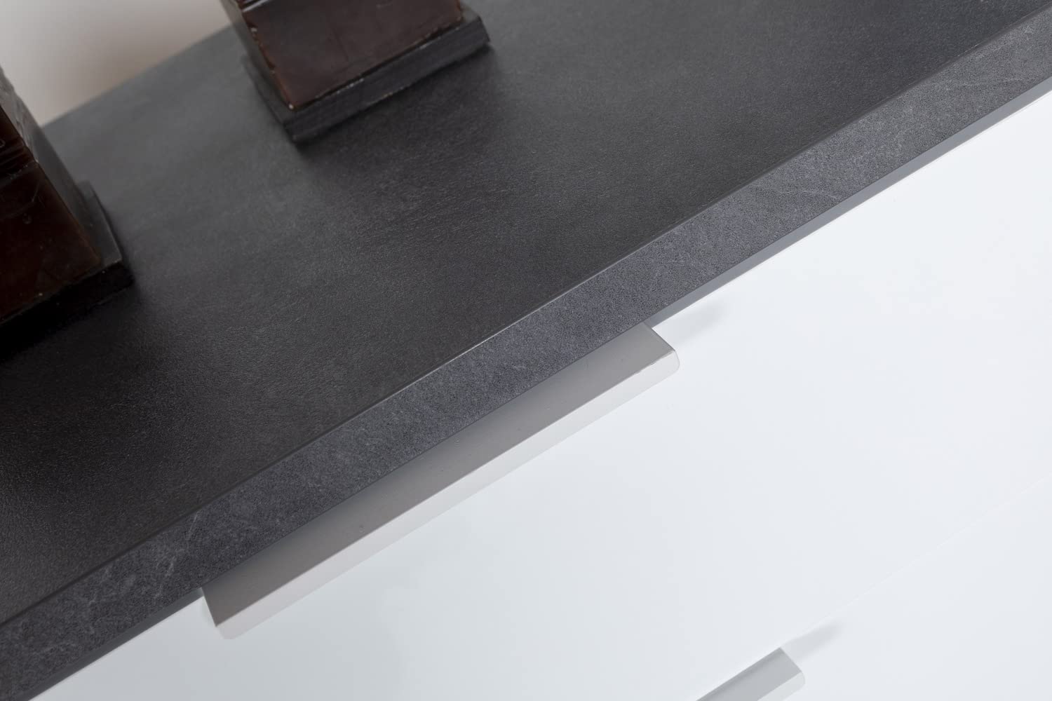 Composad Mundi Madia 4 Cassetti 2 Ante Grigio Tadao Bianco