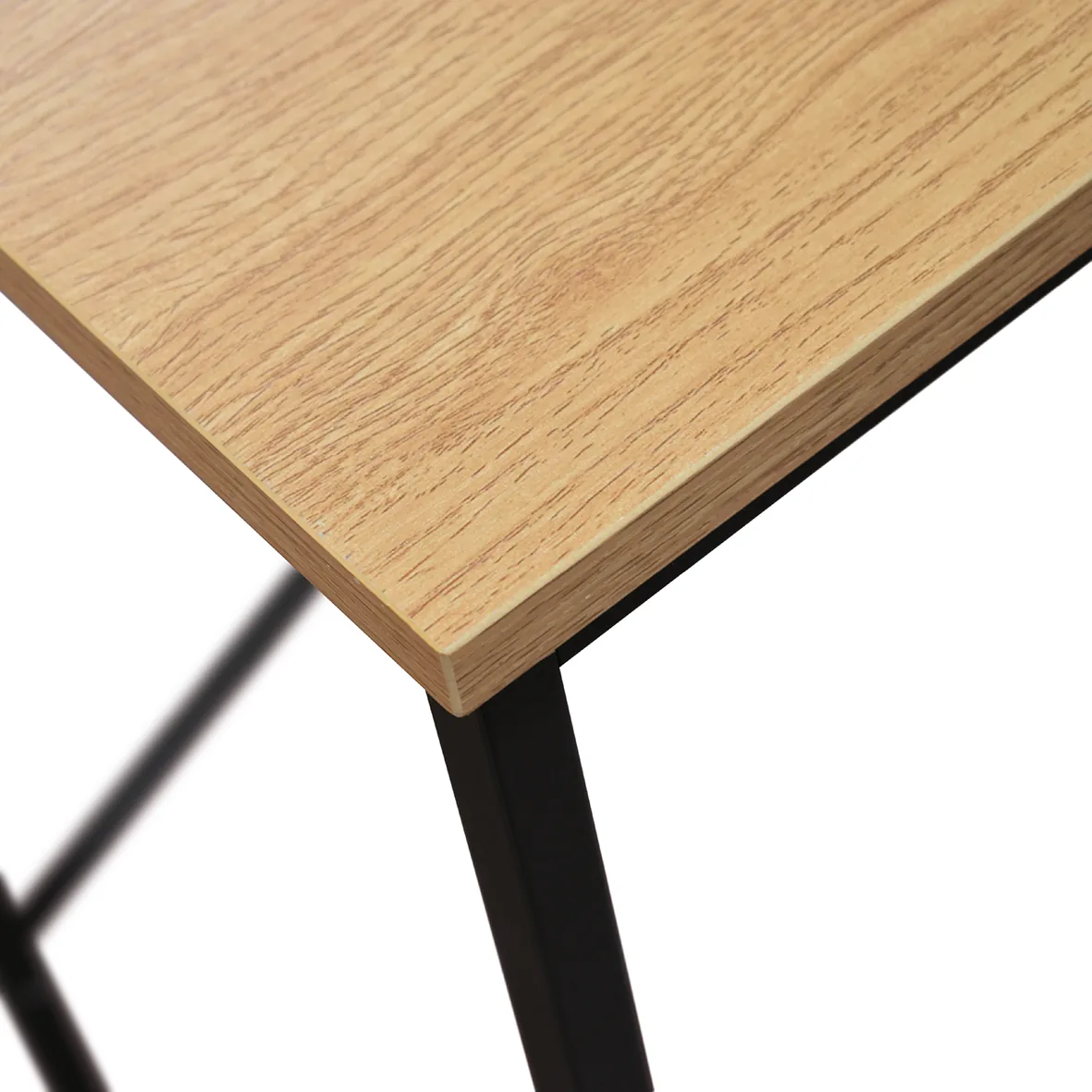 Epocantica scrittoio fisso rovere rustico gambe nere 80 cm