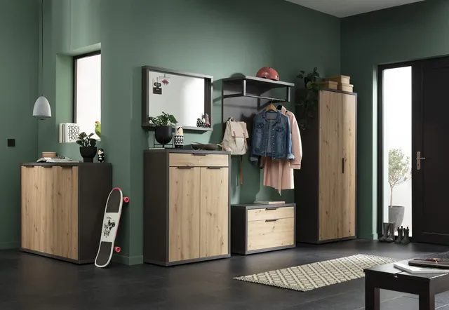 Composad Segno ingresso completo 6 mobili rovere mielato