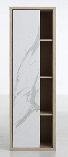 Composad Ladama Pensile Bagno 1 Anta Rovere Marmo