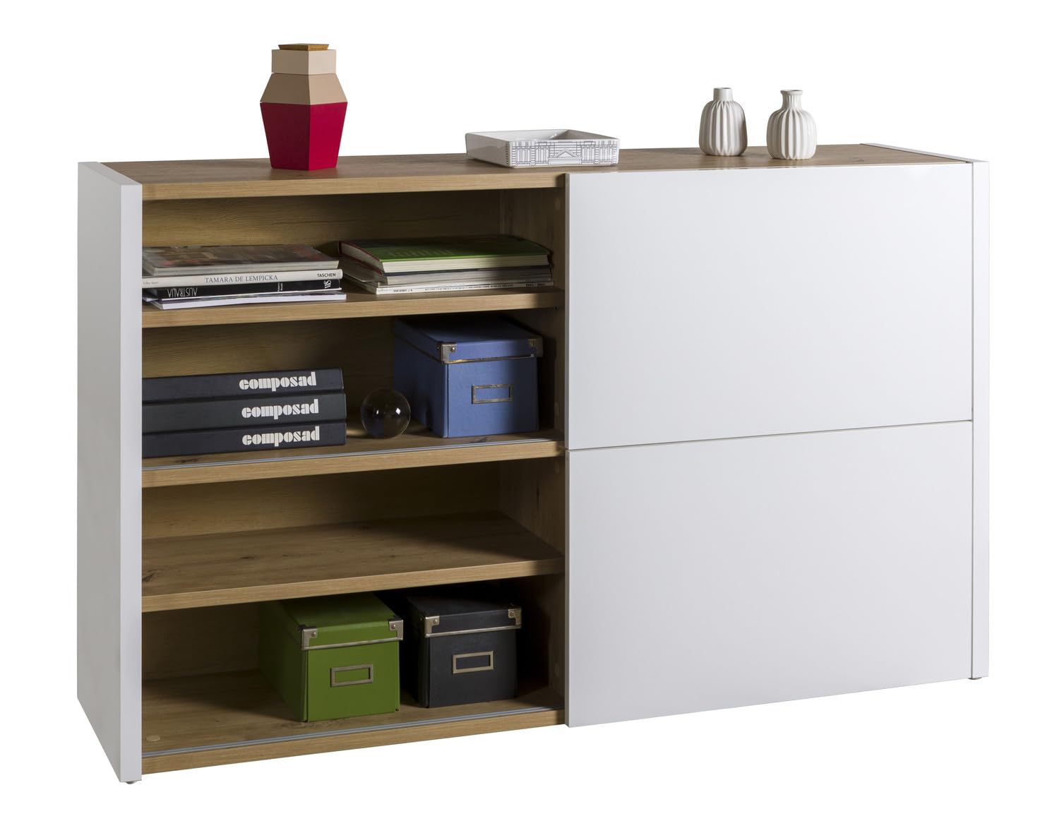 Composad Abile Base 2 Ante Scorrevoli Bianco Rovere