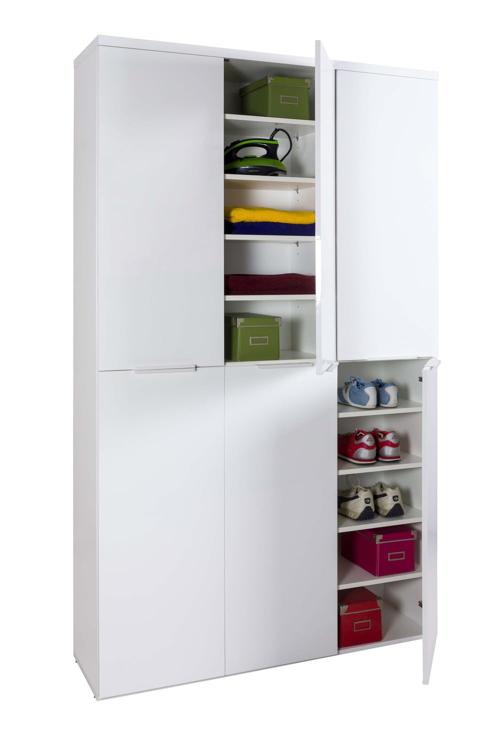 Composad Mundi Armadio 6 Ante Bianco 119,8 cm Salvaspazio