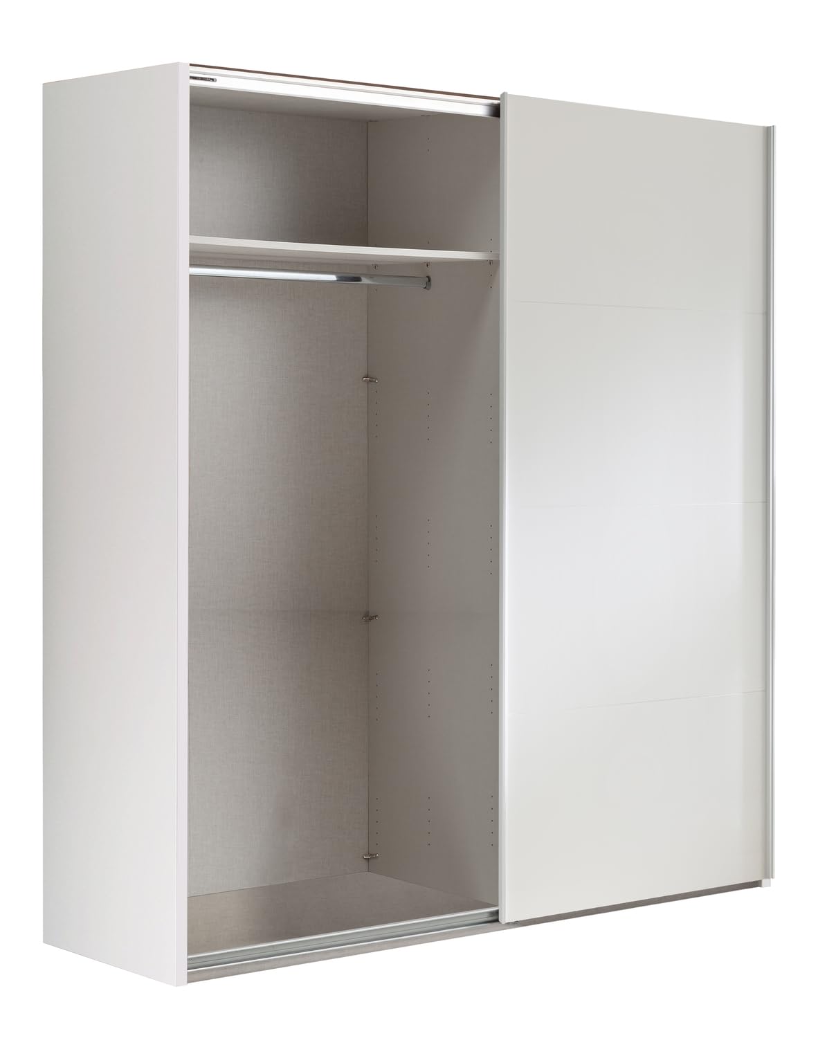 Composad Systema Armadio 2 Ante Scorrevoli 200 cm Bianco Specchio