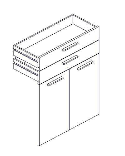 Composad Davinci Brera Coppia Ante Nero Chalet LB4800 LB4801
