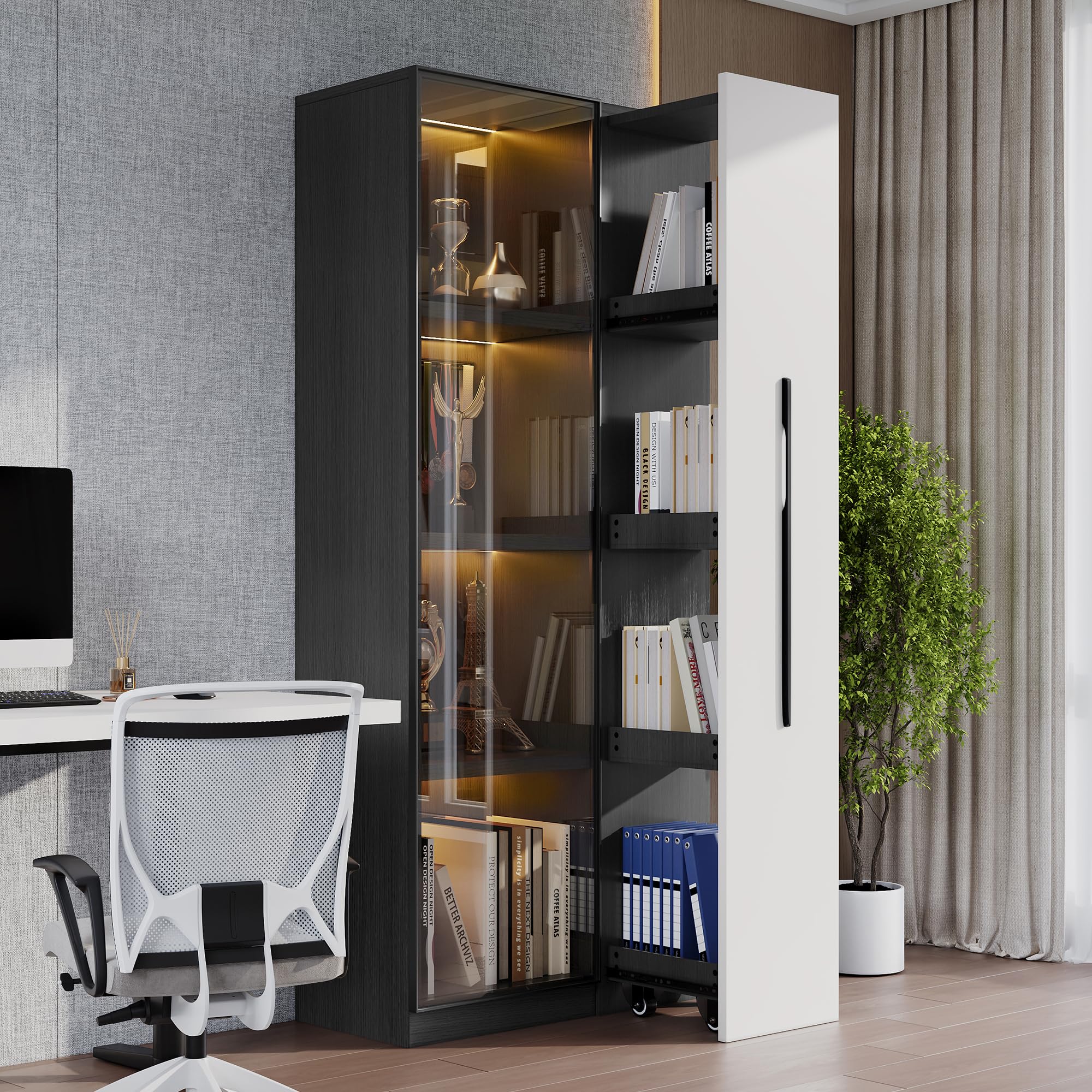 Dolamaní Vetrinetta 70x40x160 cm vetro con LED