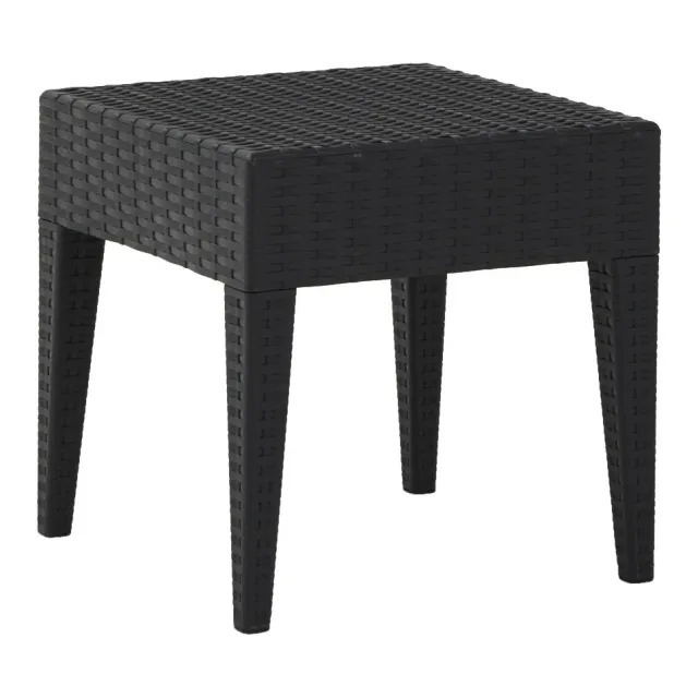 Epocantica Malindi Tavolino Quadrato Antracite 45 cm