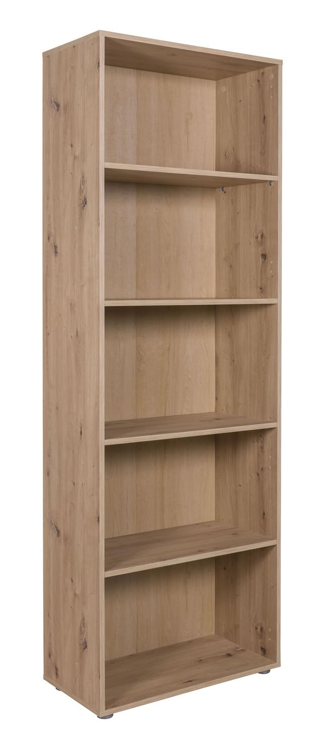 Composad Espresso libreria 69x200 rovere mielato 4 ripiani