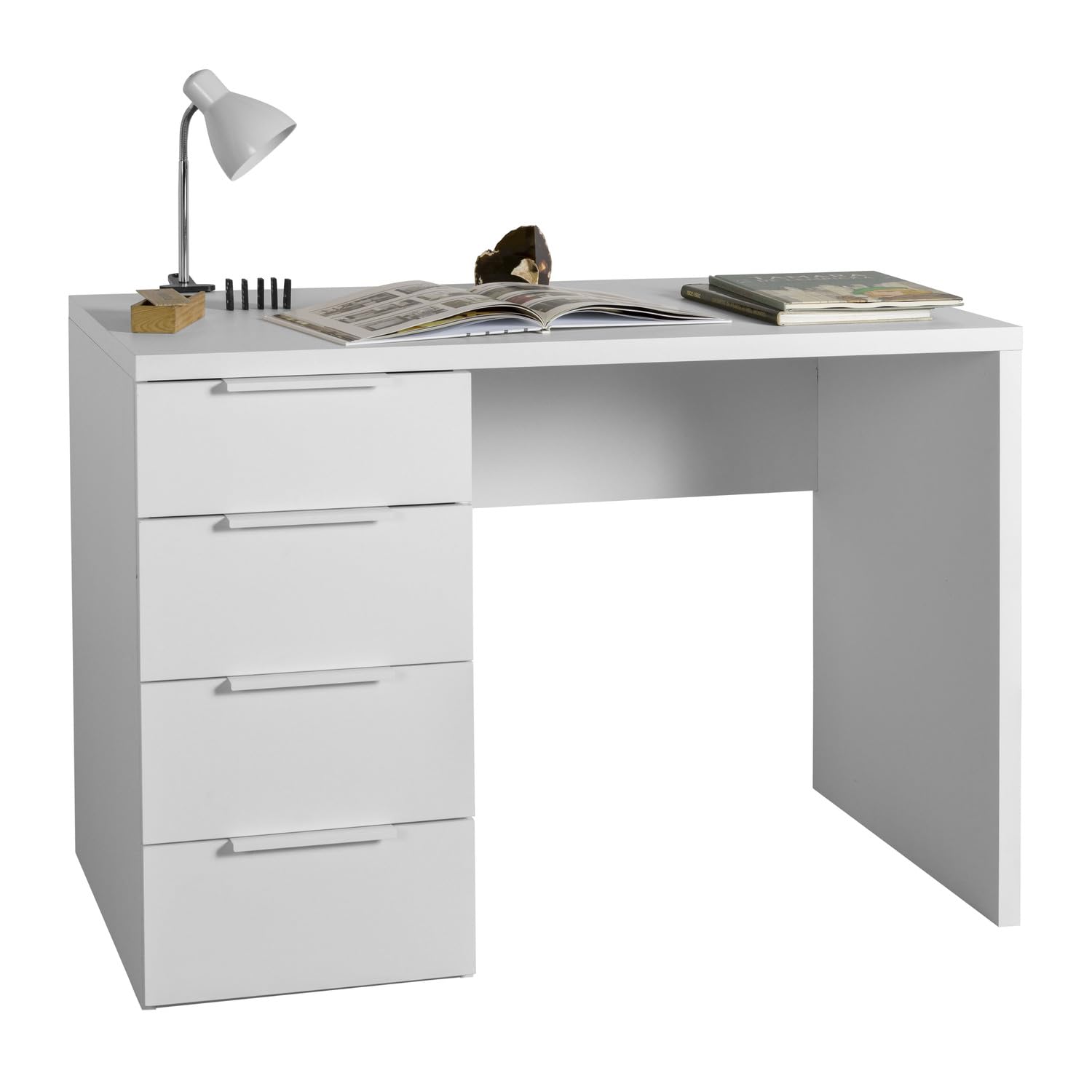 Composad Espresso scrivania 4 cassetti 110 bianca