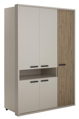 Composad Bravo 5 Ante 1 Vano Armadio Grigio Cashmere 147 cm