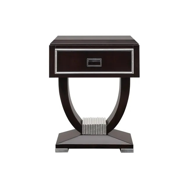 LCI Decora D0328 comodino con cassetto cromato