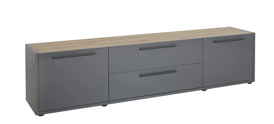 COMPOSAD Riserva Mobile Porta TV 2 Ante 1 Cassetto Rovere