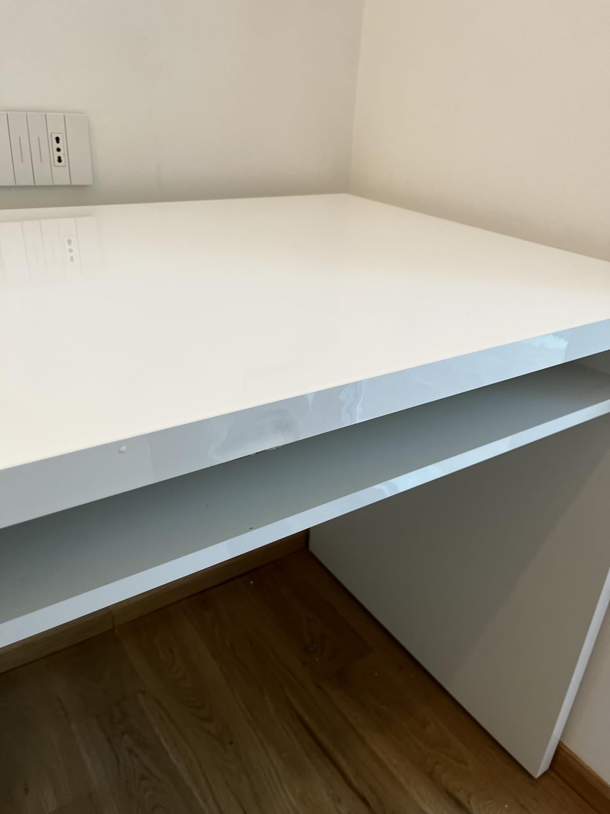 Composad Moneta Scrivania 3 Cassetti Bianco 110 cm