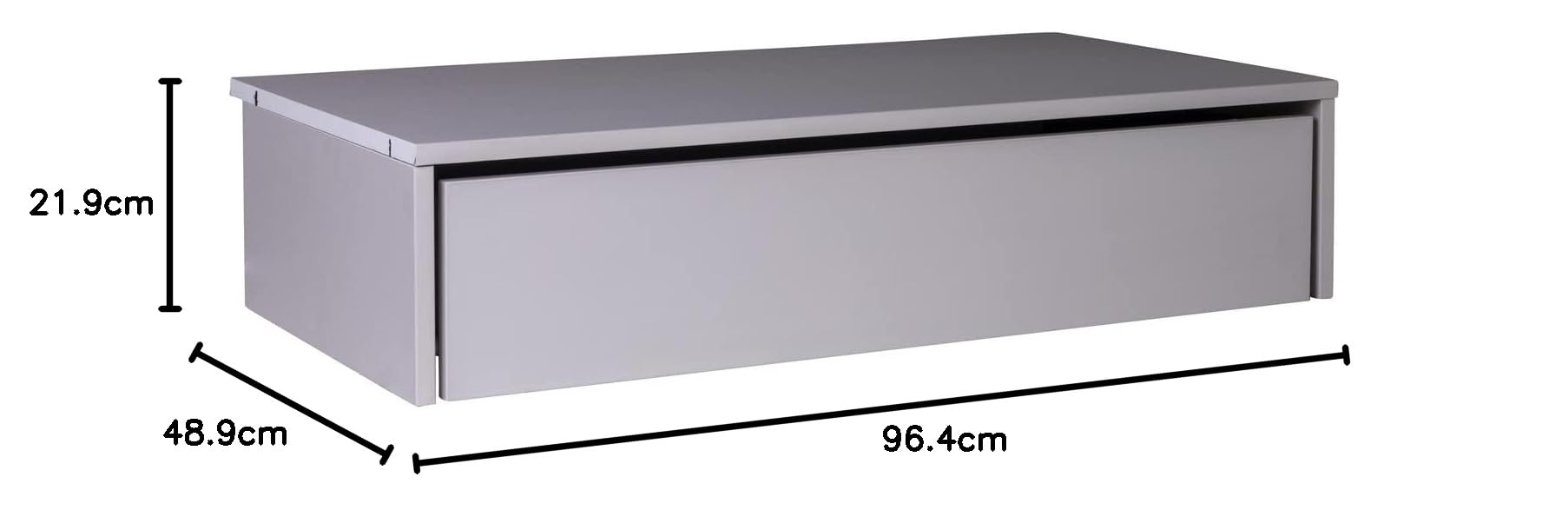 Composad Cassettiera Interna 1 Cassetto Grigio 96 cm