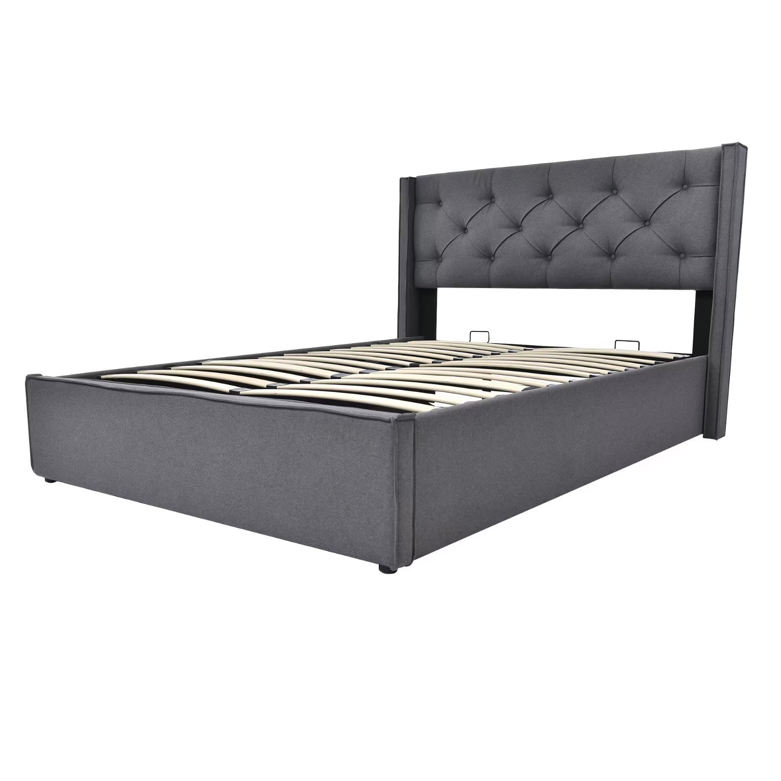 Dolamaní Letto contenitore 140x200 grigio con rete