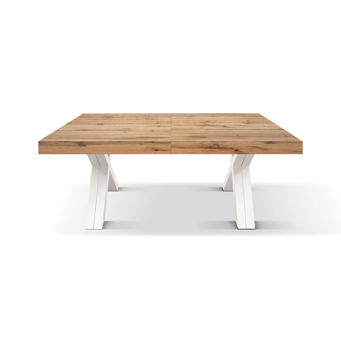 Epocantica Tavolo Allungabile 180-480 cm Gambe a X Rovere