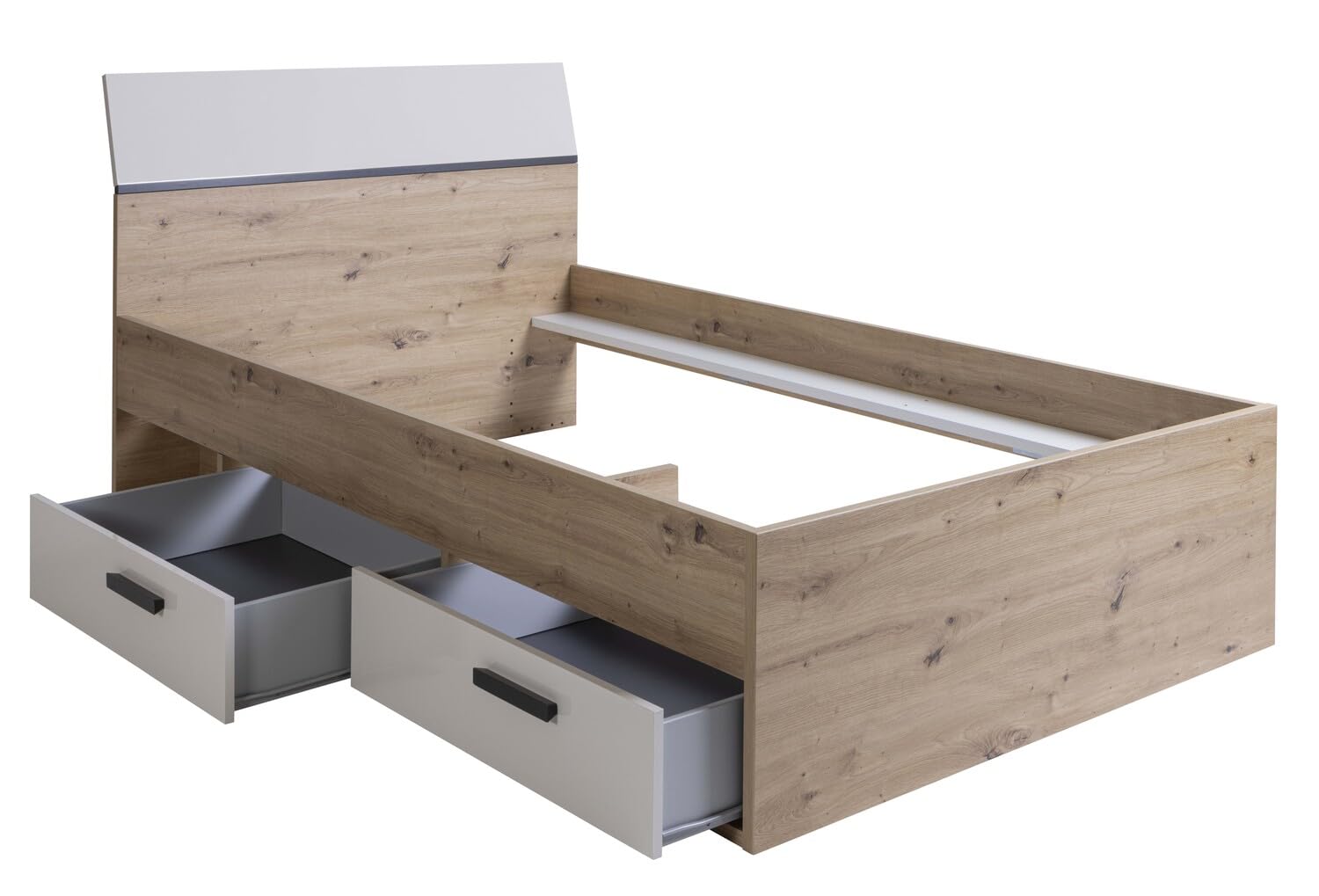 Composad MiPiace Letto Contenitore 120x200 con Cassetti Rovere
