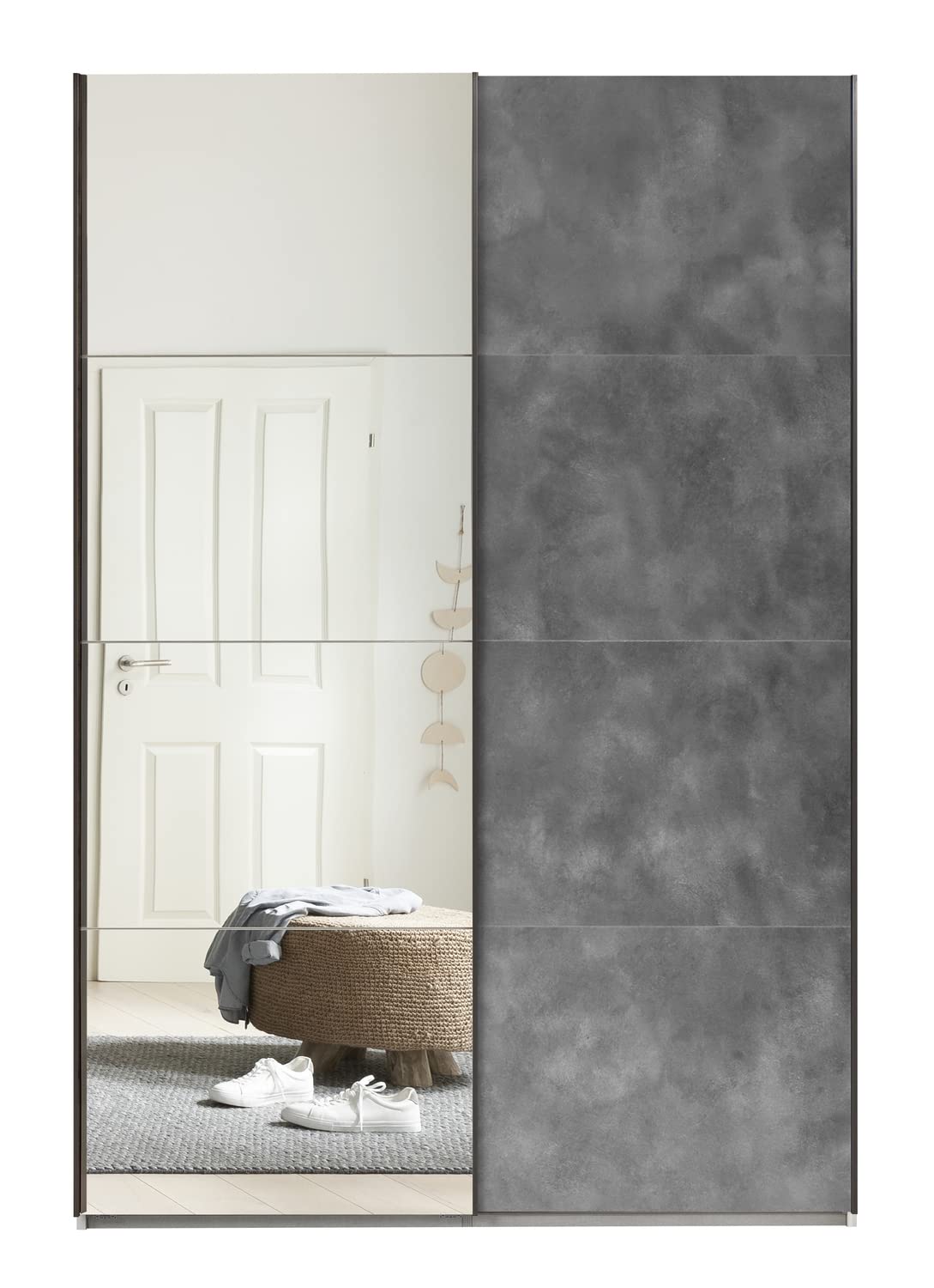 Composad Systema 150x223x67 armadio 2 ante scorrevoli bianco grigio