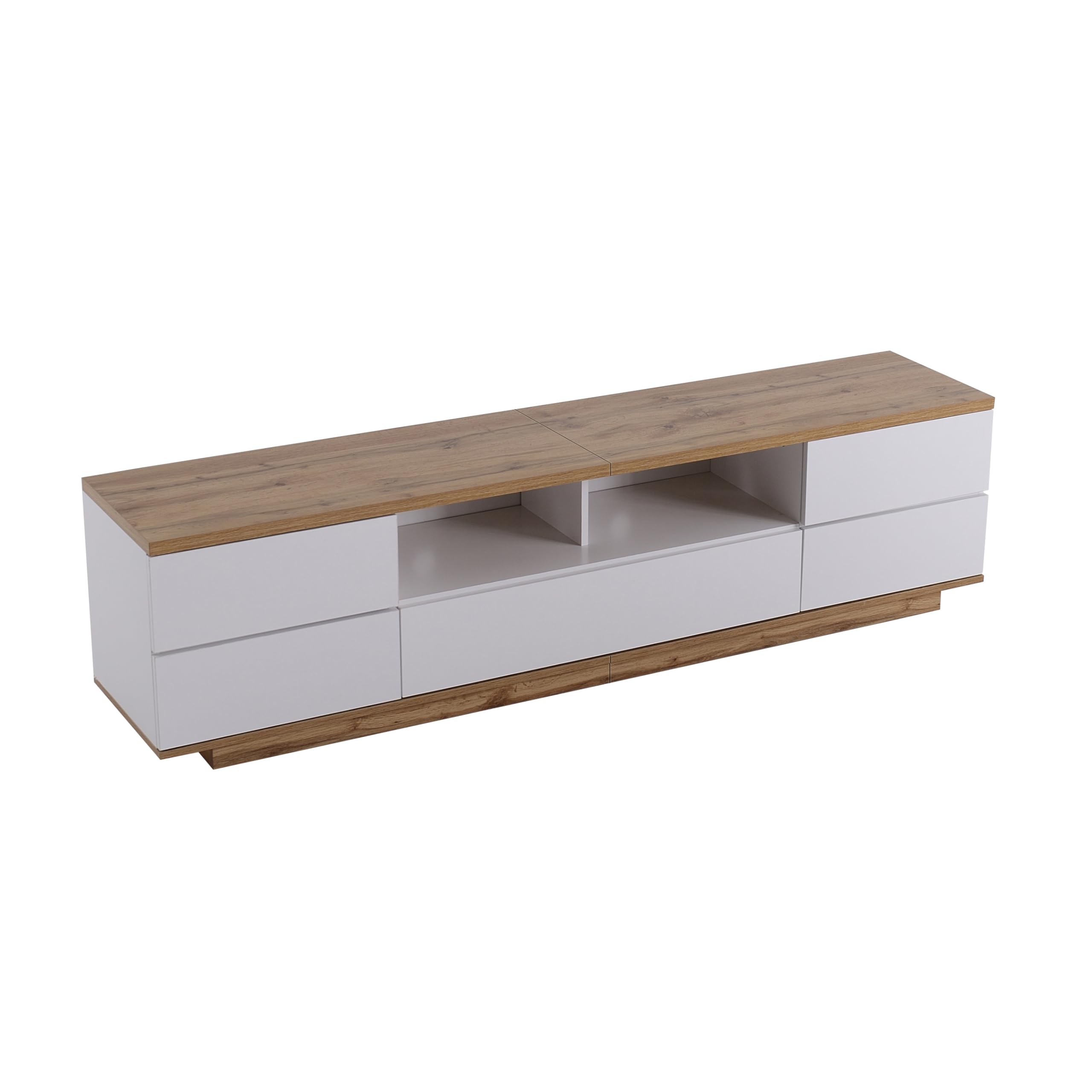 Dolamaní mobile TV bianco 180 cm 5 ante legno
