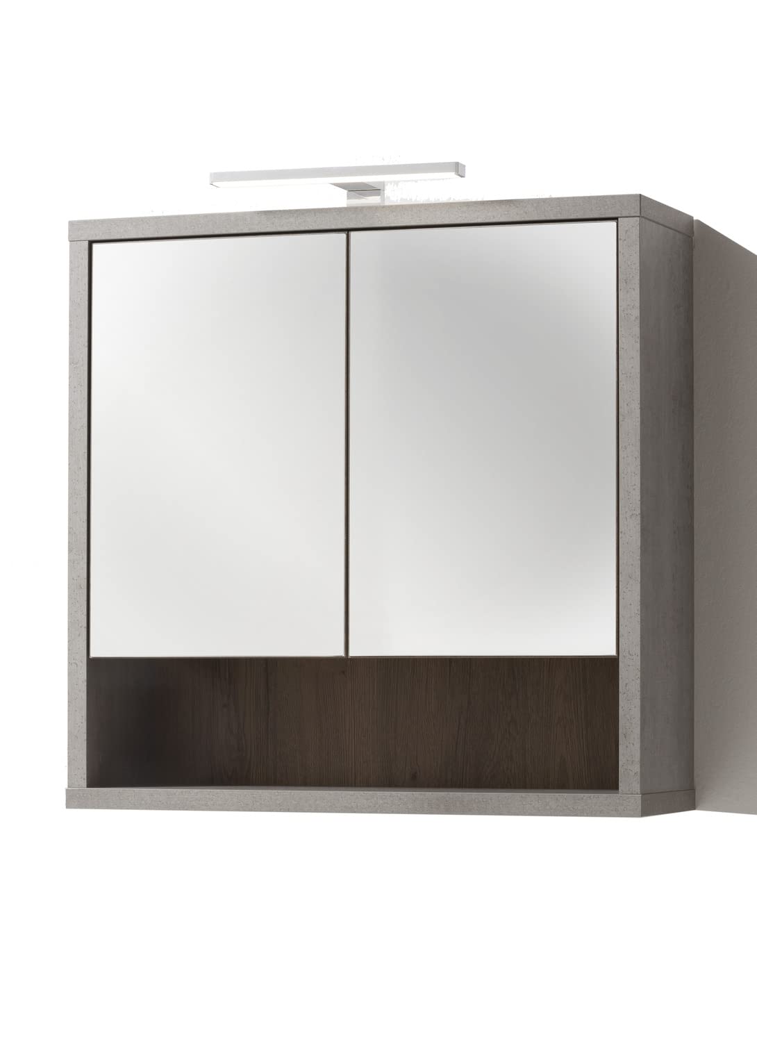 Composad LaFabrica specchiera bagno rovere cemento 70 cm