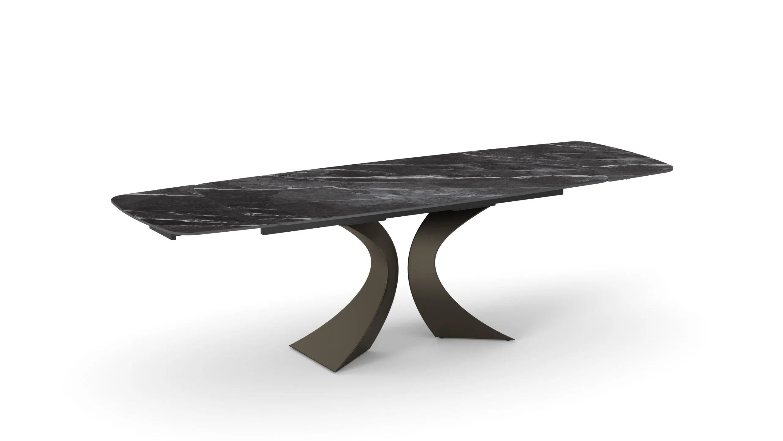 Epocantica Donatello Tavolo Allungabile Ceramica Nero 180-260