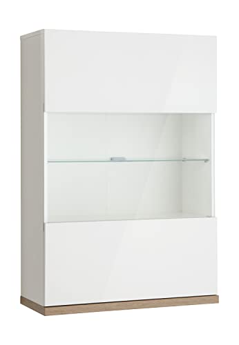 Composad Mundi soggiorno set 3 mobili bianco rovere mielato