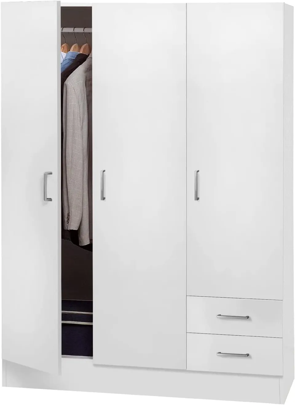 COMPOSAD Facile armadio 3 ante 2 cassetti bianco 184 cm