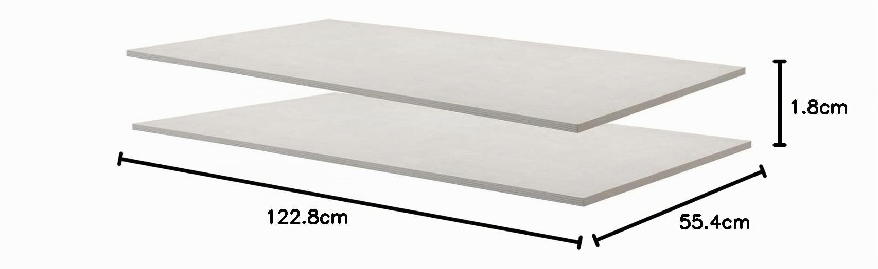 Composad Systema AR9004/AR9007/AR8997 ripiani armadio coppia bianchi