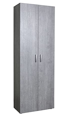 Composad Flow armadio 2 ante grigio cemento 69x200 cm