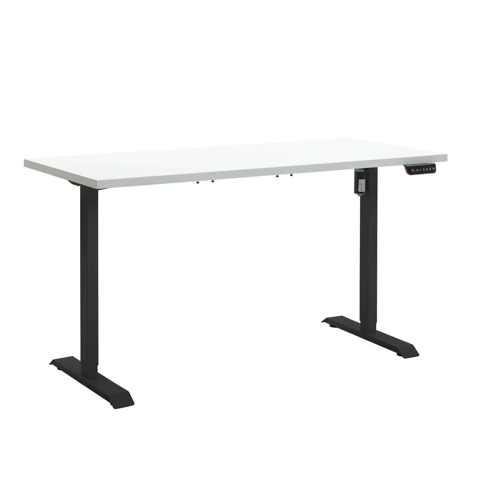 Composad Energia scrivania altezza regolabile 150x69 bianco laccato nero