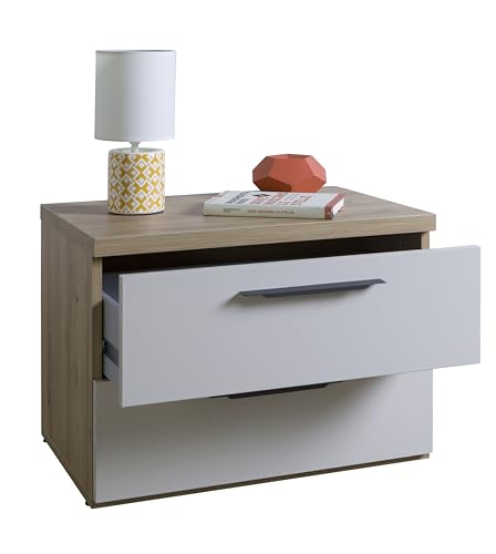 Composad Sposami comodino 2 cassetti rovere mielato cashmere