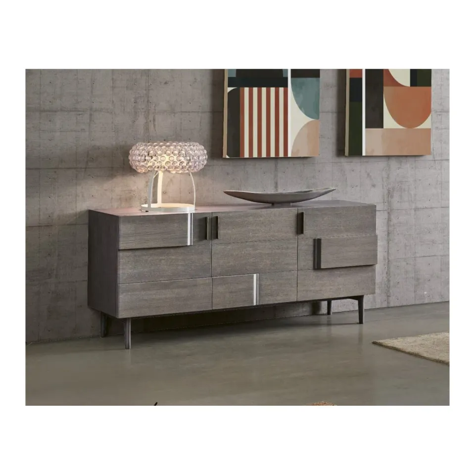 Epocantica Arte Povera Credenza 3 Porte Rovere 180 cm